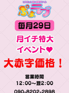 ～月イチ特大割引イベント～